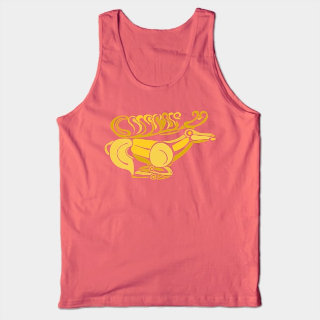 Deer in a flying gallop II - timeless abstraction Tank Top by LeahHa